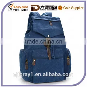 Promotional Fshion Canvas Backpack Bag Wholesale For Teenage Girls thumbnail-1
