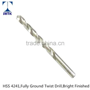 Factory Sales Directly, Drill Bit, HSS 4241 Fully Ground, Twist Drill Bit, Bright Finished thumbnail-1