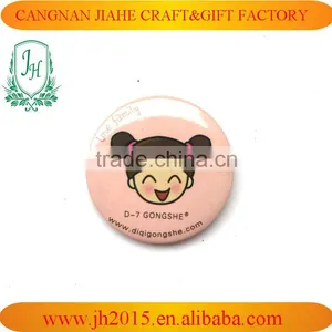 2016 High Quality New Design Promotional Souvenir Tinplate Button Badges thumbnail-1