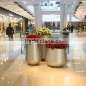 Indoor Decorative Fiberglass Flower Pots Large Planters thumbnail-2