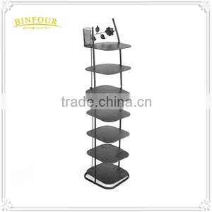 7 Tiers Metal Black Indoor Deco Portable Shoe Racks thumbnail-3