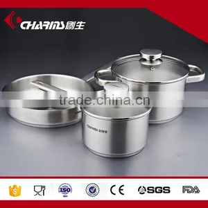 5 Pcs Stainless Steel Cookware Set Cooking Pot Stainless Steel thumbnail-1