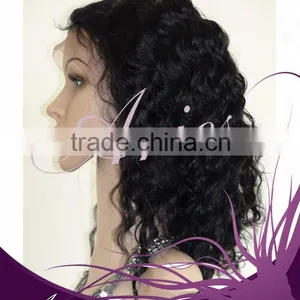 Best Seller Black Women Virgin Hair Wet and Wavy Full Lace Wig thumbnail-1