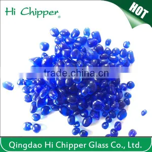 Fire Colored Glass Beads and Rocks for Fireplace Decoration thumbnail-1