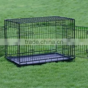 Pet Dog Wire Cage With Two Doors thumbnail-1