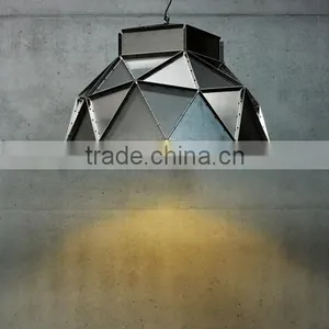 Dutch Designer Hanging Lamp Heavy Industrial Look-and-Feel Metal Triangles Pendant Lights thumbnail-2
