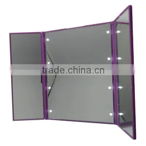 Vanity Girl Hollywood Three Sides Led Lighted Makeup Mirror thumbnail-3