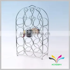 Retail and Shop Supply Custom Metal Counter Wine Rack for 12 Bottles thumbnail-1