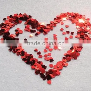 Heart Confetti / Valentine's Day Confetti / Table Confetti / Wedding Confetti /heart Sequin thumbnail-1