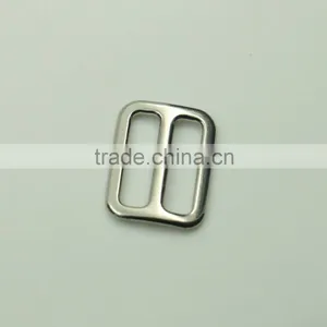 Nickel Plated Small Zinc Alloy Triglide Slides 20mm Strap Slides thumbnail-4