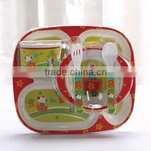 Melamine 4 Section Plate for Children thumbnail-1