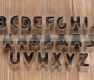 Hot Sale 26pcs Letters Stainless Steel Cookie Cutters Set thumbnail-2