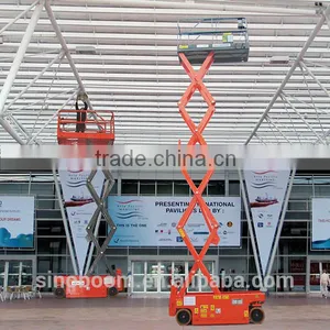 Best Selling Electric-hydraulic Scissor Lift,self-propelled Mobile Hydraulic Scissor Lift,four Wheels Mobile Scissor Lift Table thumbnail-3