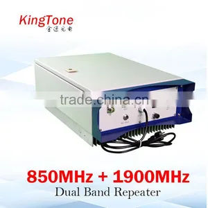 Kingtone Band Selective Repeater 850 1900MHz 10km Woreless Repeater Booster GSM PCS Dual Band Cell Phone Signal Booster 850/1900 thumbnail-6