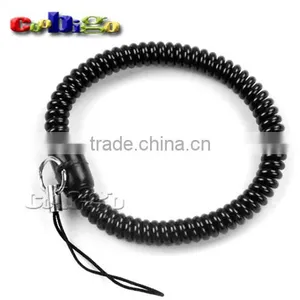 2"(50mm) Inside Dia. Mix Color Expandable Coil Ring With Lanyard for Gym Hand Tag Phone Straps thumbnail-4