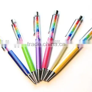 Custom Logo Sparkly Rainbow Crystal Pen thumbnail-1