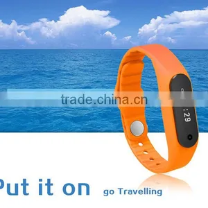 2015 Newest Xiaomi E06 Smart Bracelet/wristband Touch Screen Fitness Wearable for IOS and Android Smartphone thumbnail-5