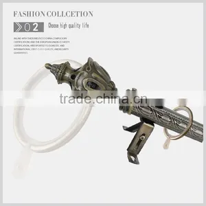 New Design Curtain Rod, Embossed Iron Curtian Pipes 28 mm thumbnail-2
