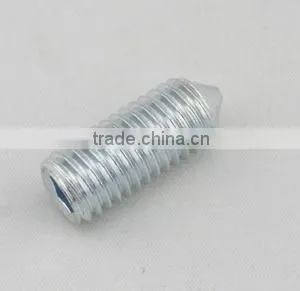 Blue White Zinc Hexagon Socket Set Screws With Cone Point DIN914 thumbnail-3