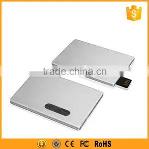 Metal Material Usb Credit Card Flash Drive , Custom Usb Flash Drive thumbnail-1