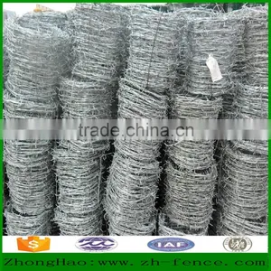 Hot Dipped Galvanized PVC Coated High Quality Barbed Wire Fence thumbnail-4