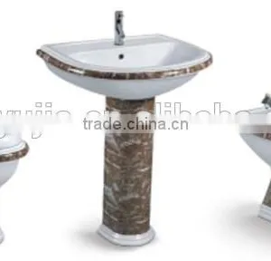 Ceramics Sanitary Ware Washdown 2 Pcs Toilet,Ceramic Bathroom Pedestal Basin thumbnail-3