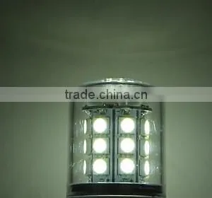 E27 12W 27x5050SMD 1050LM 5500-6500K Cool White Light LED Corn Bulb (85-265V) thumbnail-1