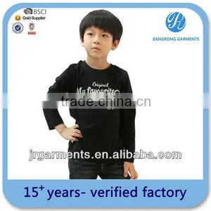 CVC 80%cotton/20%polyester T-shirt Silk Screen Printed Tshirt Childrens t Shirt thumbnail-1