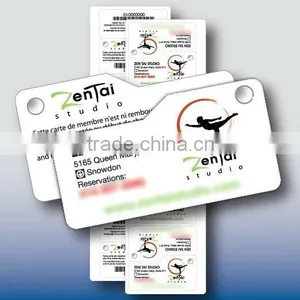 S Shaped Composite Laminated Plastic (Teslin) Key Tag thumbnail-1