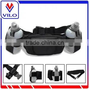 Hydration Running Belt With 2 BPA Free Water Bottles Runner Waist Pack thumbnail-1