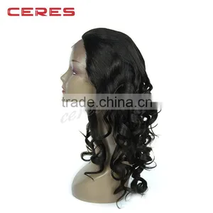 Stock Glueless Lace Front Wig Remy Hair Big Wave 100% Human Hair Lace Wig thumbnail-3