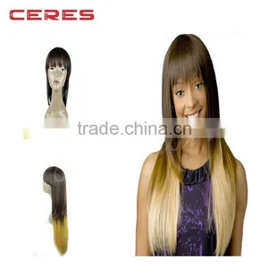 Popular Style High Tempreture Fiber Wigs For Black Women P4/6/270 Three Tone Color Synthetic Wig thumbnail-1