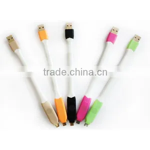 20 cm Led Light Micro Usb Cable With Flash Colorful Light for Mobile Phone thumbnail-1