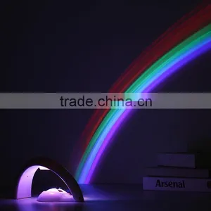 Room Decoration Magic Colorful Rainbow LED Night Light Projector /Night Light For Kids thumbnail-2