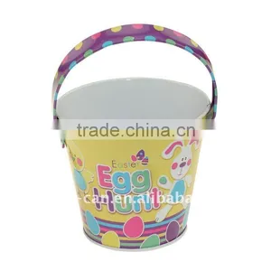 New Style Ice Bucket Metal Tin Bucket With Handle for Easter thumbnail-4
