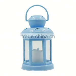 Promotion Poppas BS10 Classic ABS Plastic Cheap Colorful Decoration LED Hurricane Candle Lanterns thumbnail-1
