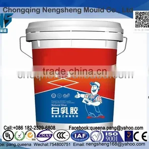 Plastic Pail - 6 Gallon, White, Plastic Pails and Lids,Plastic Bucket With Handle, Wholesale Plastic Buckets Manufacture thumbnail-1