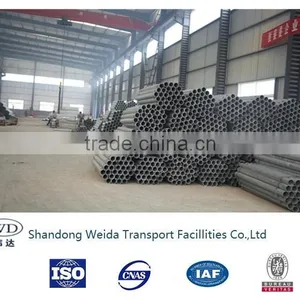 Hot Dip Galvanized Steel Pipe Post for Highway Guardrails thumbnail-4