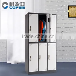 6 Doors Steel Structure Metal Furniture Wardrobe Airport Locker thumbnail-2