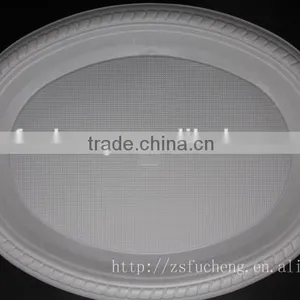 Lager 11*13inch Plastic PS Oval Shape Dinner Plate thumbnail-1