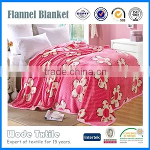 China Blanket Printed Flannel Fleece Blanket Used in Hotel thumbnail-2