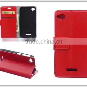 Wholesale Color Crazy Horse pu Lether Case for Htc 320/526/728/828/one A9 Support Adjustable Stand Function Wallet Case thumbnail-3
