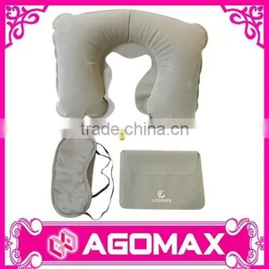 Welcome Small Order Promotional Soft Touch 3 in 1 Airline Travel Kit thumbnail-1