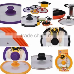 Silicone Cook Pot Glass Lid thumbnail-1