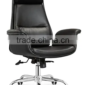 Black Swivel Boss Chair thumbnail-1