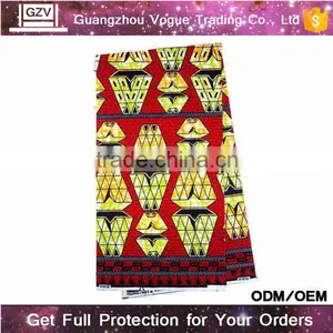 Online Wholesale High Quality 100% Cotton Kente Fabric African Wax Prints Fabric for Man thumbnail-3