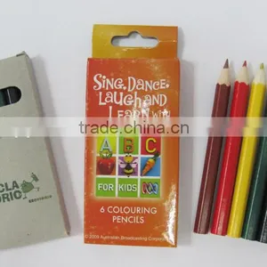 Wooden Hot 6pcs Color Pencil Set thumbnail-1