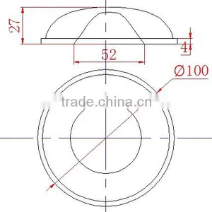 100mm High Bay Light Optical Lens , 150 Degree Beam Angle Glass Lens thumbnail-5