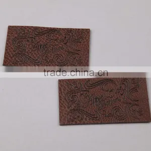 Fashion Rectangle Size PU Label Garment Leather Patch thumbnail-2