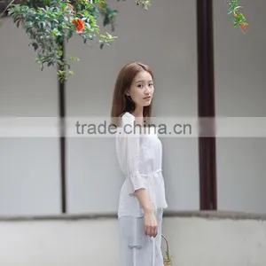 Chinese Wind Restoring Ancient Ways is Pure Color Shirt thumbnail-2